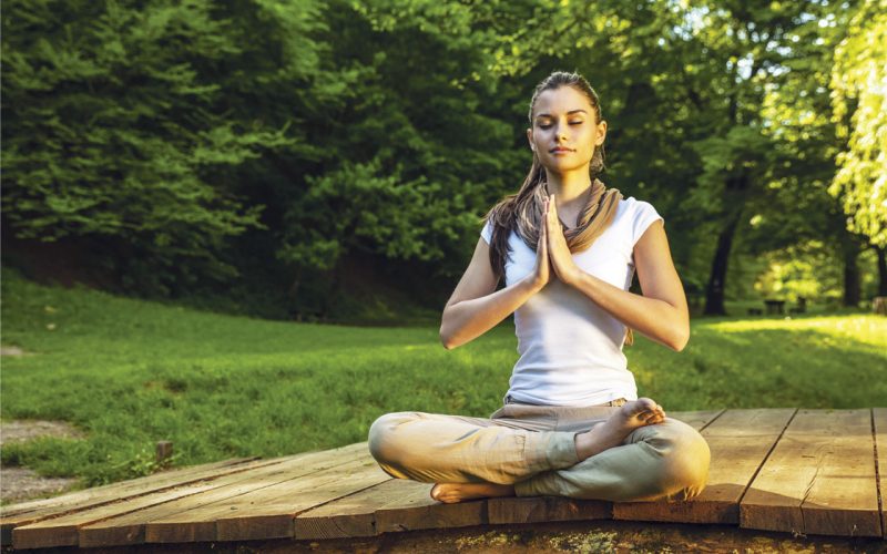 Meditation and yoga help reduce stress and increase our ability to focus